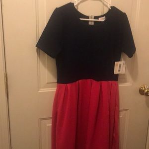 Navy blue and pink Amelia